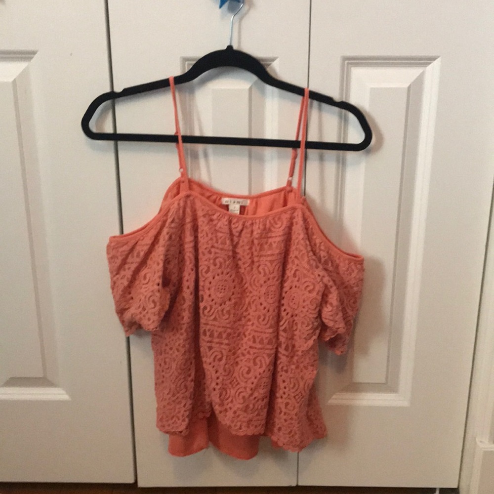 Orange off the shoulder top